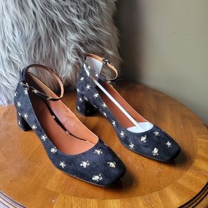 Brand new Coach suede Mary Jane pumps